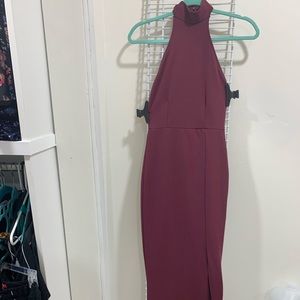 Burgundy dress